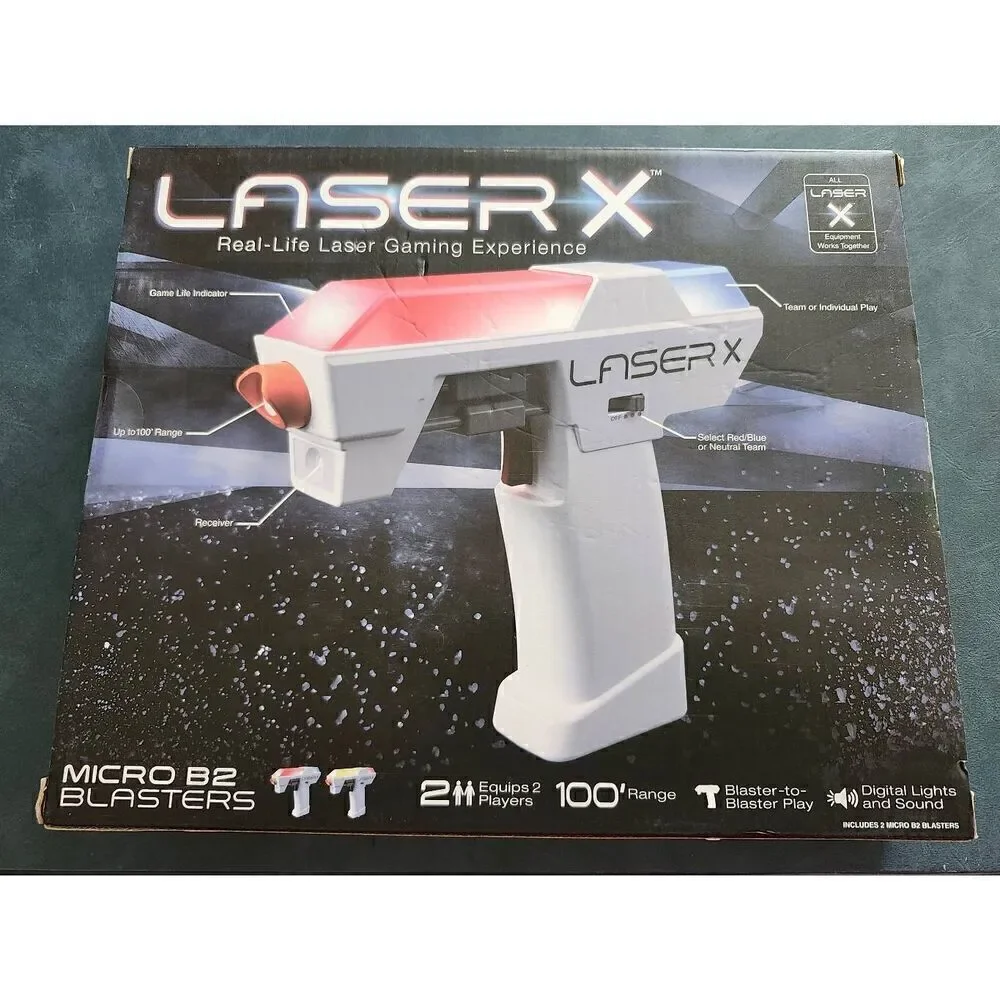 LaserX Micro B Blasters - Pack of 2 Real Life Laser Gaming Experience NIB